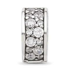 Sterling Silver Reflections Cluster CZ Clip Bead