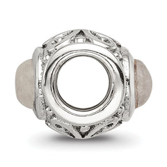 Sterling Silver 925 Moonstone Bead with Antiqued Finish Sophisticated Design