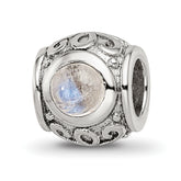 Sterling Silver Reflections Moonstone Bead