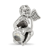 Sterling Silver Reflections June CZ Antiqued Bead