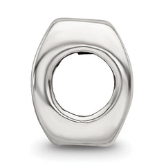 Sterling Silver 925 Gemini Zodiac Bead with Antiqued Finish Solid Cast