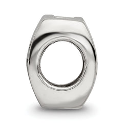 Sterling Silver 925 Cancer Zodiac Bead with Antiqued Finish Themed and Solid