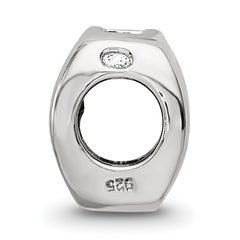 Sterling Silver 925 Capricorn Zodiac Bead with Antiqued Finish Vintage Inspired Design