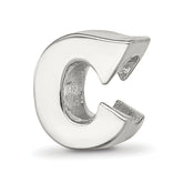 Sterling Silver Reflections Letter C Bead