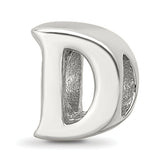 Sterling Silver Reflections Letter D Bead