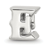 Sterling Silver Reflections Letter E Bead