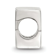 Sterling Silver 925 Polished Letter K Bead Solid & Elegant Design