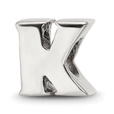 Sterling Silver Reflections Letter K Bead