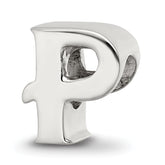 Sterling Silver Reflections Letter P Bead