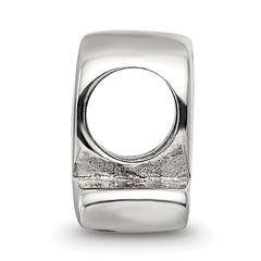 Sterling Silver 925 Letter Q Bead with Polished Finish for Charm Bracelets