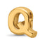 Sterling Silver Gold-plated Reflections Letter Q Bead