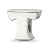 Sterling Silver Reflections Letter T Bead