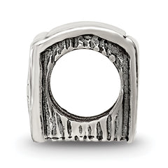 Sterling Silver 925 Antiqued Bible Bead with Themed Design by Sophia Jewelers