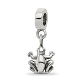 Sterling Silver Reflections Frog Dangle Bead