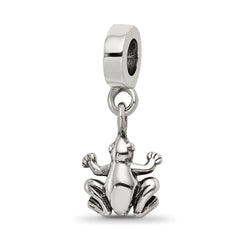 Sterling Silver Reflections Frog Dangle Bead