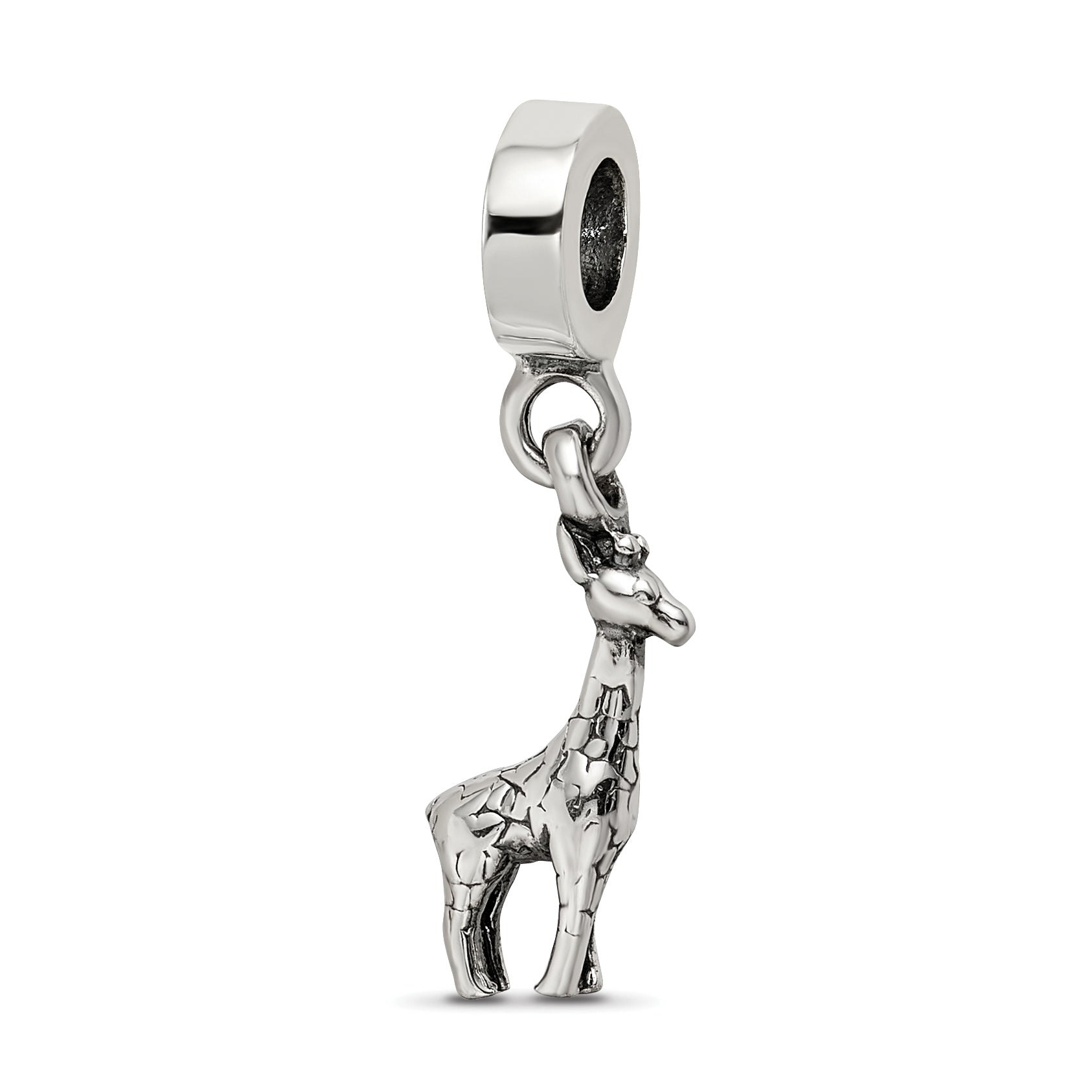 Sterling Silver Reflections Giraffe Dangle Bead