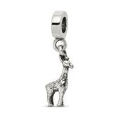 Sterling Silver Reflections Giraffe Dangle Bead