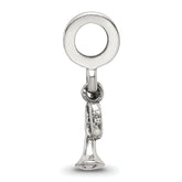 Sterling Silver Reflections Trumpet Dangle Bead