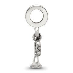 Sterling Silver Reflections Trumpet Dangle Bead