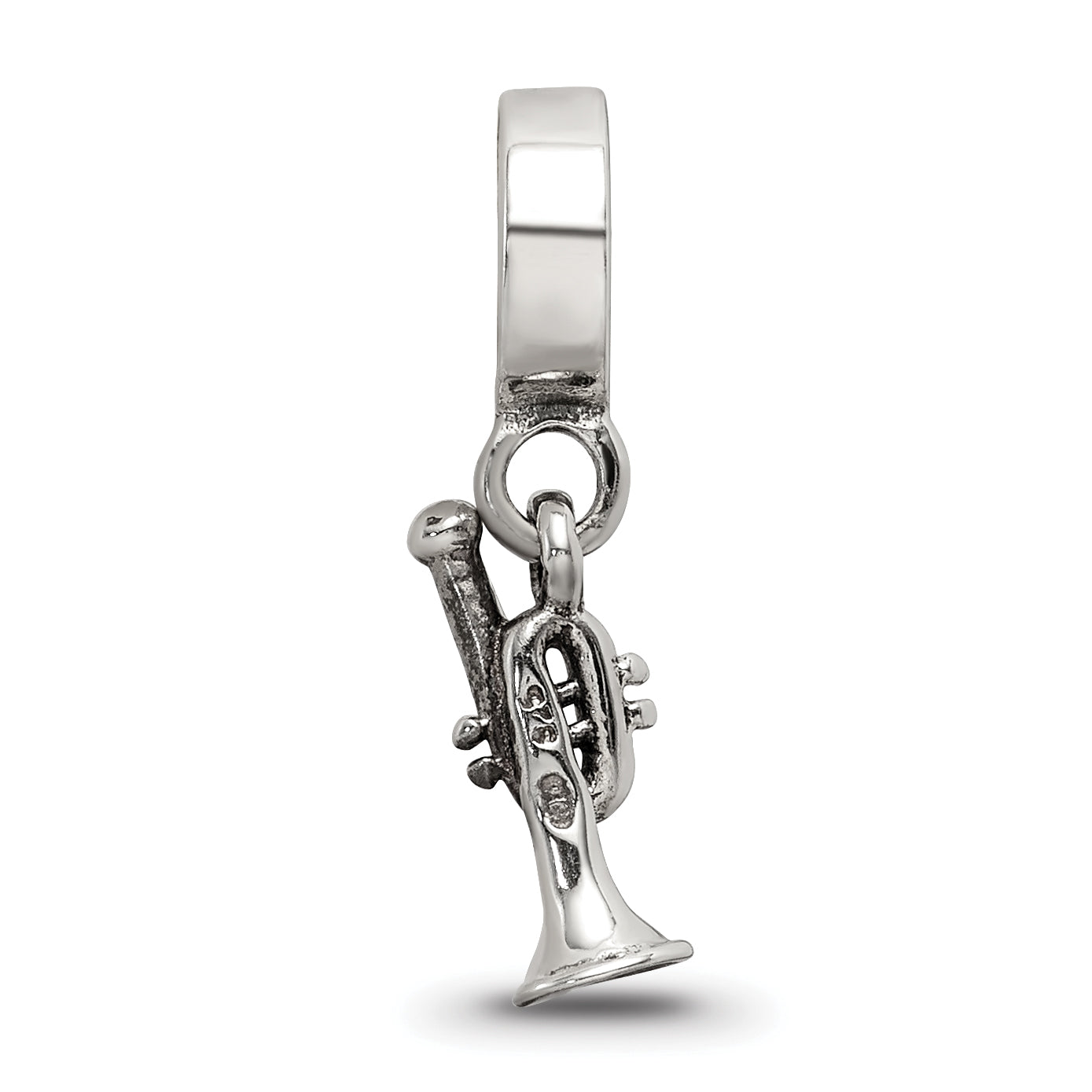 Sterling Silver Reflections Trumpet Dangle Bead