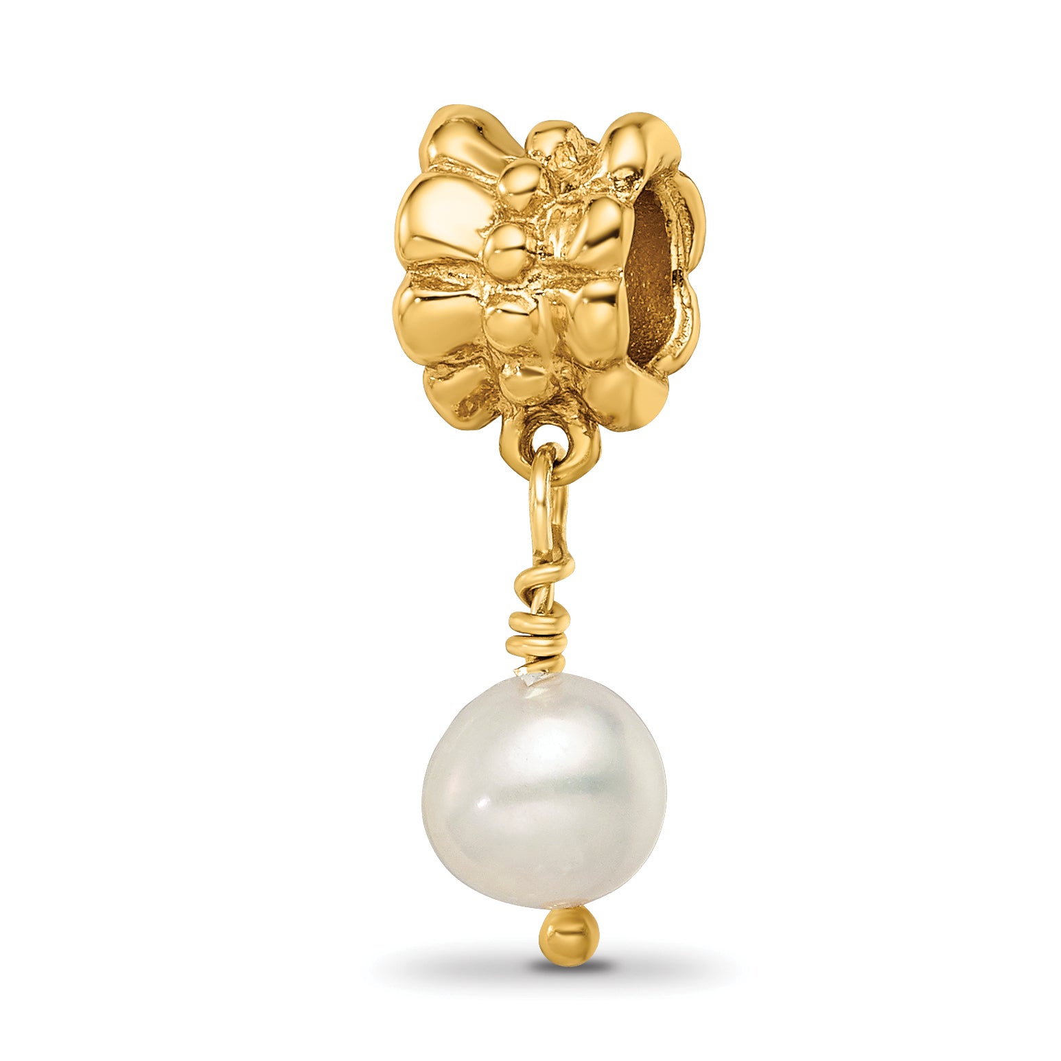 Sterling Silver GP Reflections FW Cultured Pearl Dangle Bead