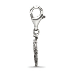 Sterling Silver 925 Antiqued Dragonfly Dangle Bead by Sophia Jewelers
