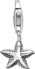 Sterling Silver Reflections Starfish Click-on for Bead