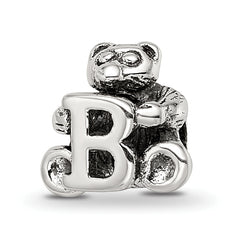 Sterling Silver Reflections Kids Letter B Bead