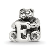 Sterling Silver Reflections Kids Letter E Bead