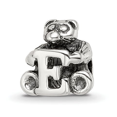 Sterling Silver Reflections Kids Letter E Bead