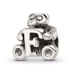 Sterling Silver Reflections Kids Letter F Bead