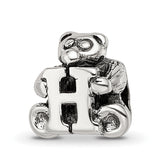 Sterling Silver Reflections Kids Letter H Bead