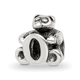 Sterling Silver Reflections Kids Letter O Bead
