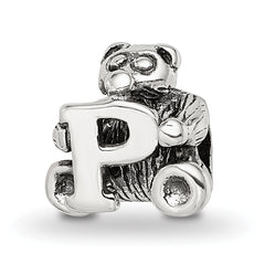 Sterling Silver Reflections Kids Letter P Bead