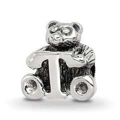 Sterling Silver Reflections Kids Letter T Bead