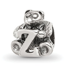 Sterling Silver Reflections Kids Letter Z Bead