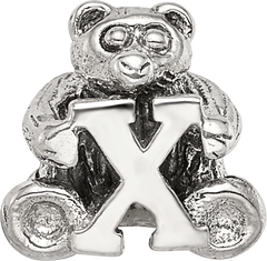 Sterling Silver 925 Kids Bead with Antique Polished Finish Elegant Charm