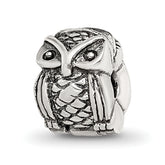 Sterling Silver Reflections Kids Owl Clip Bead