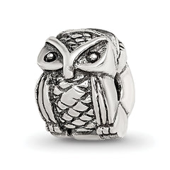 Sterling Silver Reflections Kids Owl Clip Bead