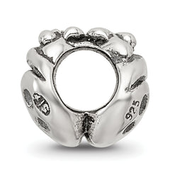 Sterling Silver 925 Ladybug Bead for Kids with Antiqued Finish