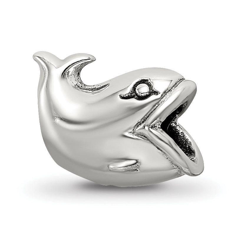 Sterling Silver Reflections Kids Whale Bead