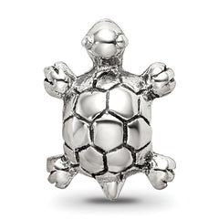 Sterling Silver 925 Kids Turtle Bead with Antiqued Finish Solid and Durable Design