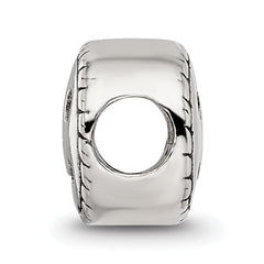 Sterling Silver 925 Smiley Face Kids Bead with Antiqued Finish