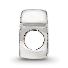 Sterling Silver 925 Kids Smiley Star Bead with Antiqued Finish