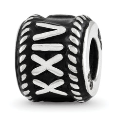 Sterling Silver Reflection Rope Boarder and Infinity Personalized Bead