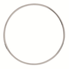 Sterling Silver 925 Stackable Brown Enamel Bangle with Polished Finish