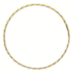 Sterling Silver 925 Stackable Yellow Enamel Bangle with Polished Finish
