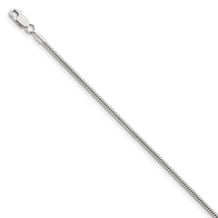 Sterling Silver 1.75mm Round Snake Chain