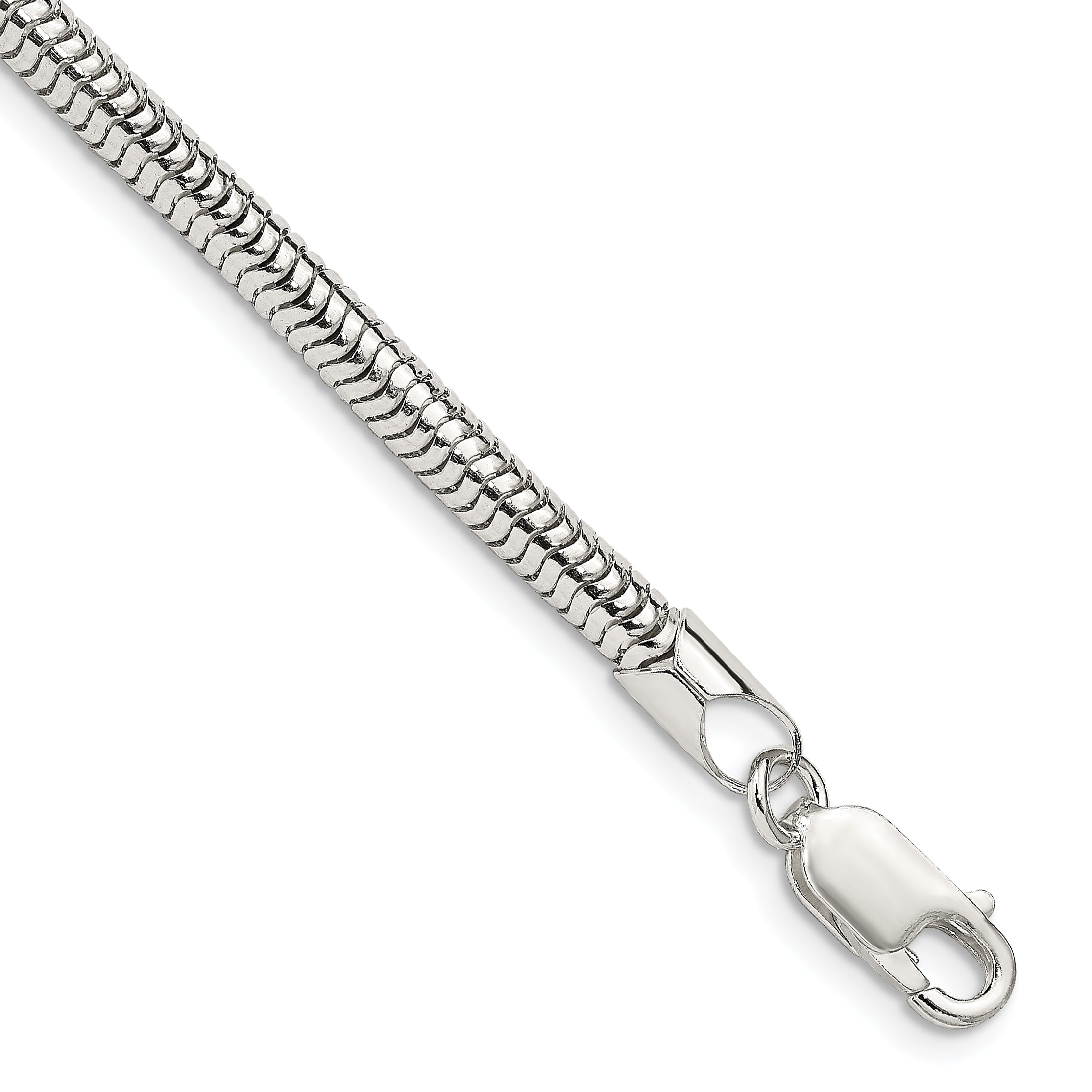Sterling Silver 4mm Round Snake Chain