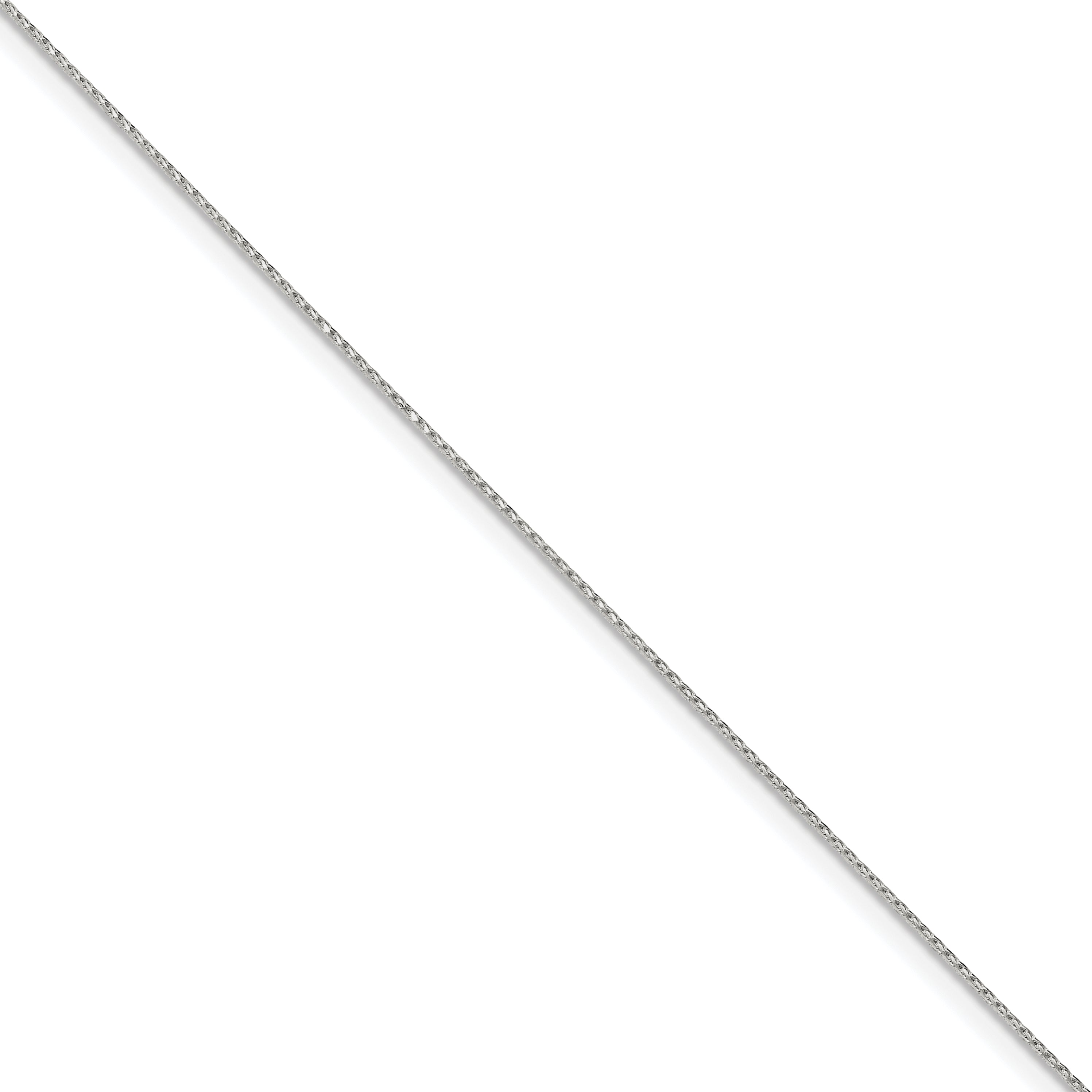 Sterling Silver .85mm Diamond-cut Round Spiga Bracelet